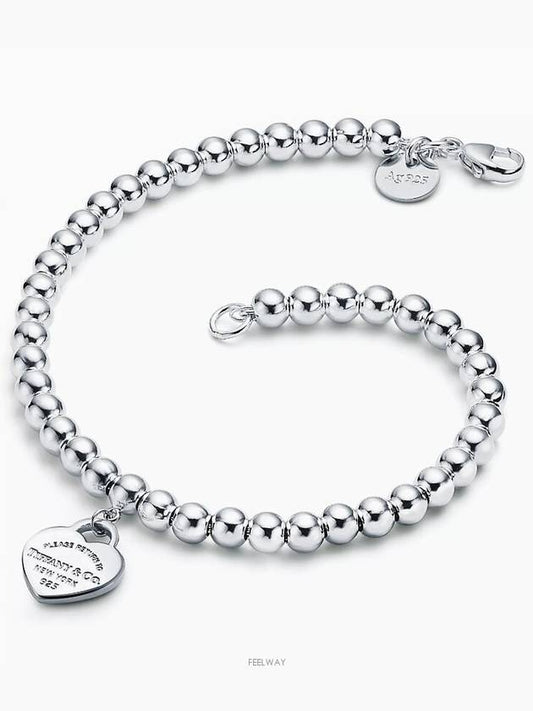 Tiffany Return to Heart Tag Bead Bracelet Silver - TIFFANY & CO. - BALAAN 2