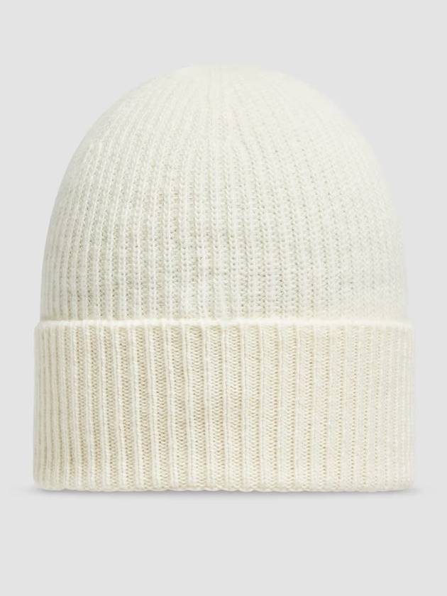 Cashmere Wool Beanie White - MONCLER - BALAAN 5