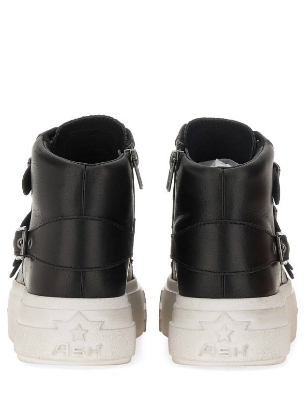 Star Moon Buckle Nappa Wax High Top Sneakers Black - ASH - BALAAN 2