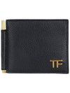 Money Clip Leather Card Holder Black - TOM FORD - BALAAN 2