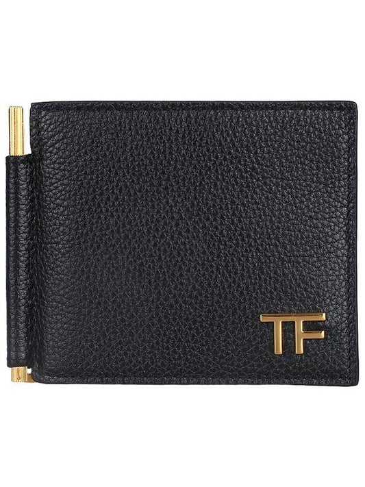 Money Clip Leather Card Holder Black - TOM FORD - BALAAN 2