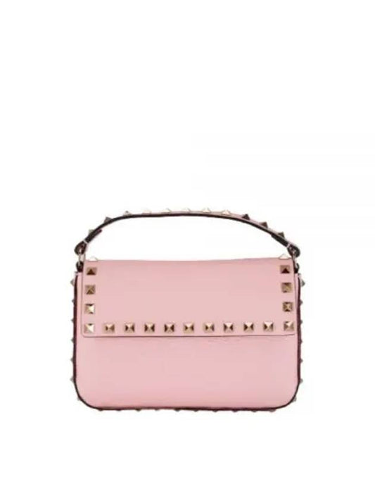 Rockstud Chain Cross Bag Pink - VALENTINO - BALAAN 2