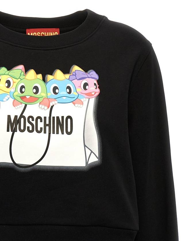 Hooded Sweatshirt A179910281555 Black - MOSCHINO - BALAAN 4