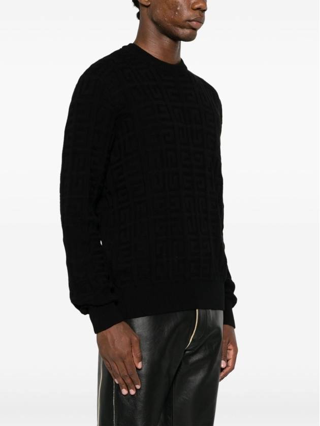 4G Pattern Cotton Knit Top Black - GIVENCHY - BALAAN 4