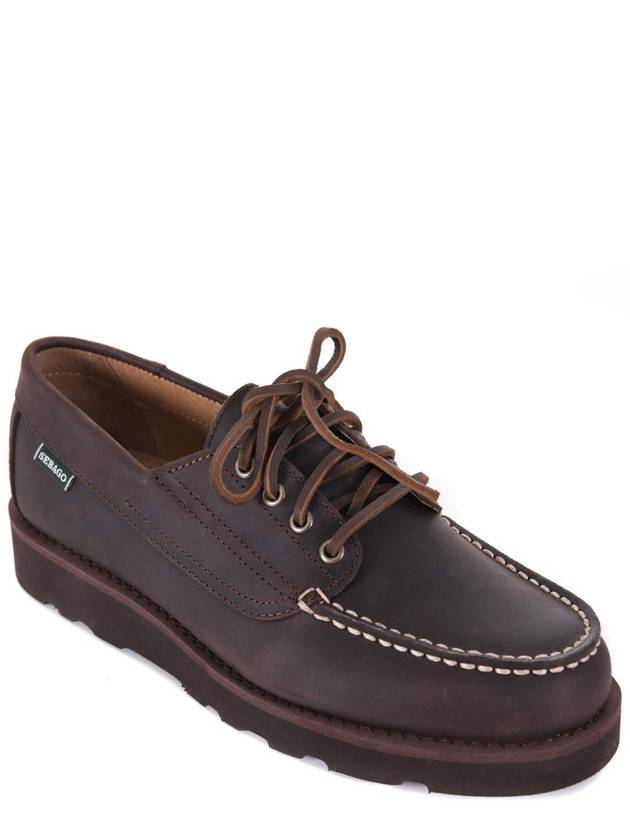 Sebago  Loafers In Greased Leather - SEBAGO - BALAAN 3