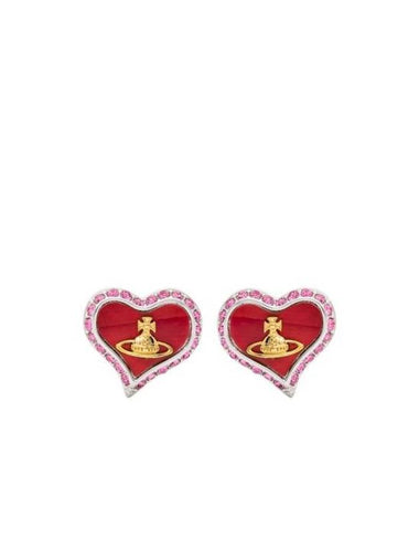 Petra Stud Earrings Red - VIVIENNE WESTWOOD - BALAAN 1