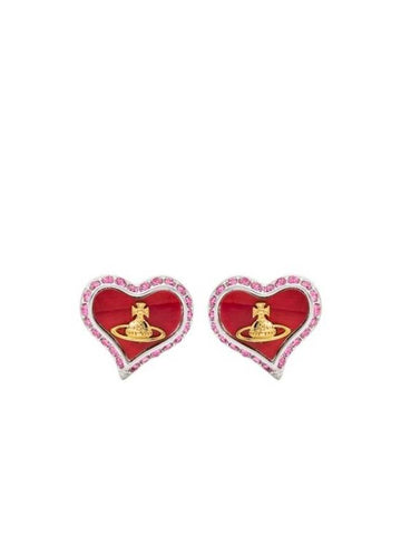 Petra Stud Earrings Red - VIVIENNE WESTWOOD - BALAAN 1