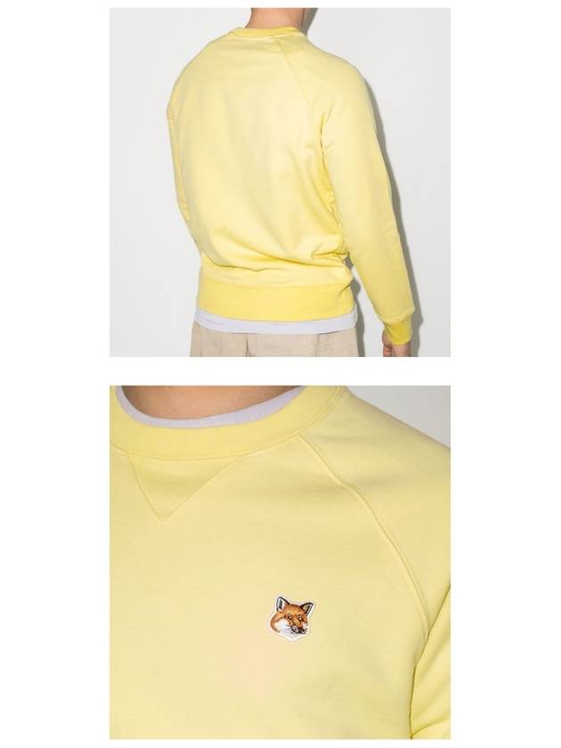 Fox Head Patch Classic Sweatshirt Light Yellow - MAISON KITSUNE - BALAAN 6