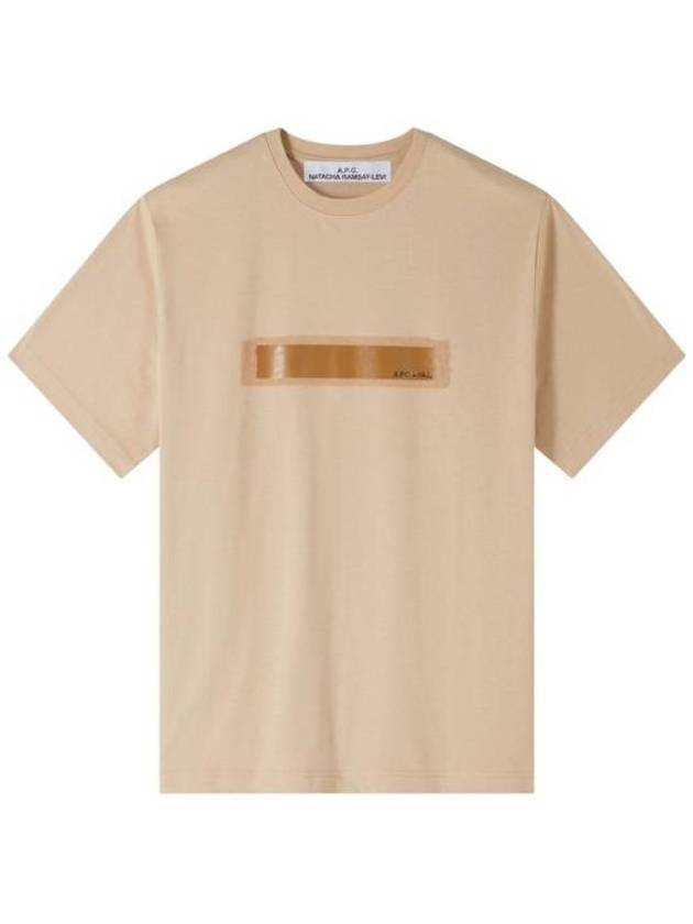 Jean Homme Short Sleeve T-shirt Beige - A.P.C. - BALAAN 2