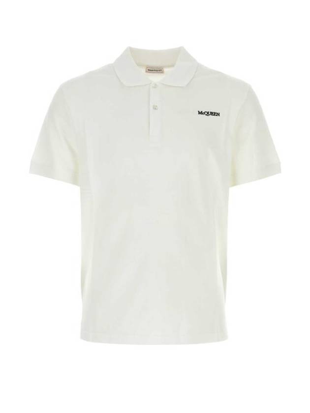 24FW Polo T-shirt 781998QXAAK 0965 White - ALEXANDER MCQUEEN - BALAAN 1