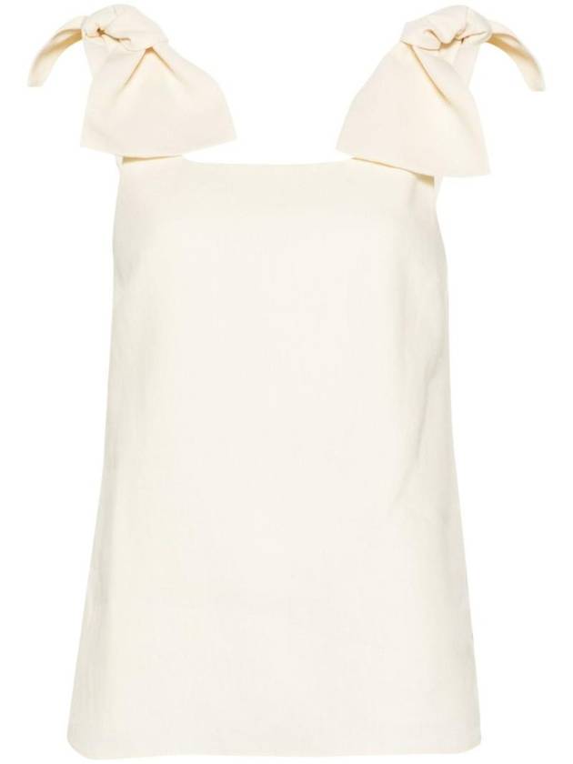 Women's Linen Sleeveless Ivory - CHLOE - BALAAN 1