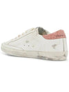 Superstar Pink Tab Leather Low Top Sneakers White - GOLDEN GOOSE - BALAAN 3