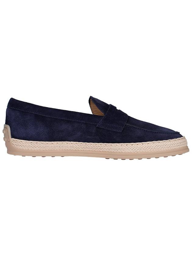 Flat Suede Loafers Blue - TOD'S - BALAAN 5