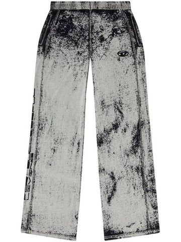 P Leo Dev Burnout Plated Jersey Track Pants - DIESEL - BALAAN 1