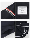 Three Stripes Armband Nylon Long Sleeve Shirt Navy - THOM BROWNE - BALAAN 5