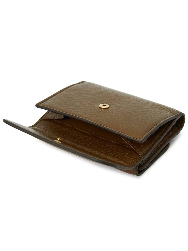 Logo Calfskin Half Wallet Brown - CHLOE - BALAAN 5