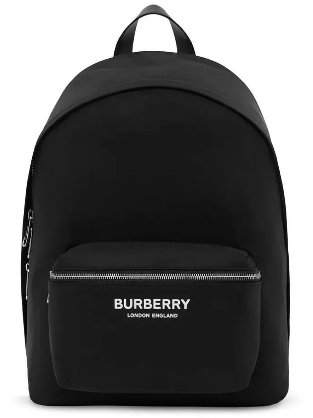 Logo Print Nylon Backpack Black - BURBERRY - BALAAN 3