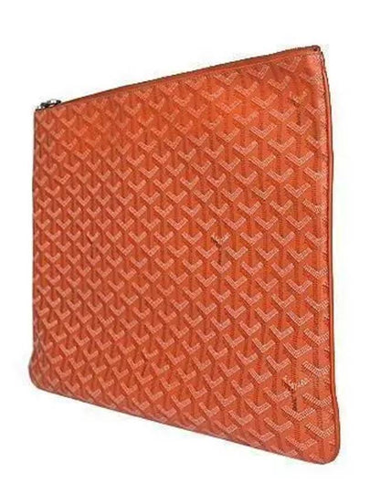 PVC special orange color Sena GM clutch bag - GOYARD - BALAAN 2