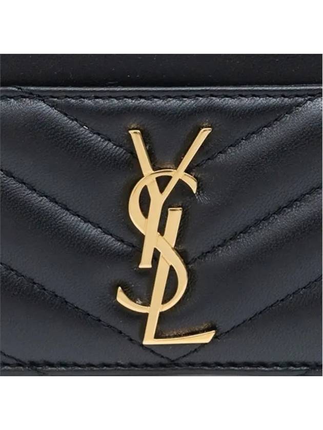 Cassandre Matelasse Lambskin Card Wallet Black - SAINT LAURENT - BALAAN 8