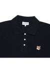 Fox Head Patch Cotton Polo Shirt Black - MAISON KITSUNE - BALAAN 4