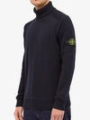 Waffen Patch Cotton Knit Turtleneck Navy - STONE ISLAND - BALAAN 2