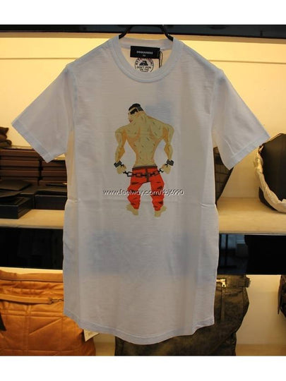 Men's Muscle Man Character Short Sleeve TShirt S74GC0940 - DSQUARED2 - BALAAN 2