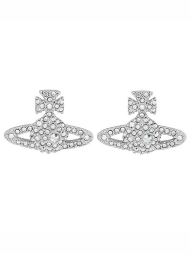 Grace Bas Relief Stud Earrings Silver - VIVIENNE WESTWOOD - BALAAN 2