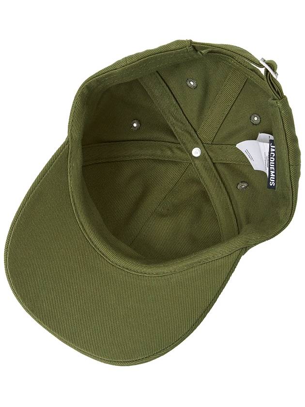 La Casquette Signature Baseball Cap Khaki - JACQUEMUS - BALAAN 6