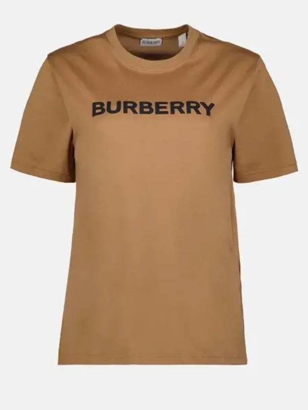 Logo Print T-Shirt Brown - BURBERRY - BALAAN 2