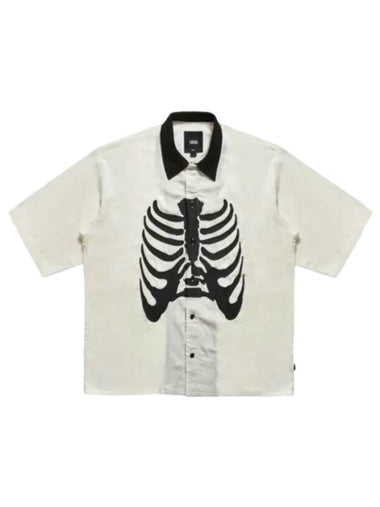 Skeleton Short Sleeve Shirt Beige - VANS - BALAAN 1