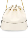 V Logo Chain Mini Bucket Bag Ivory - VALENTINO - BALAAN 4