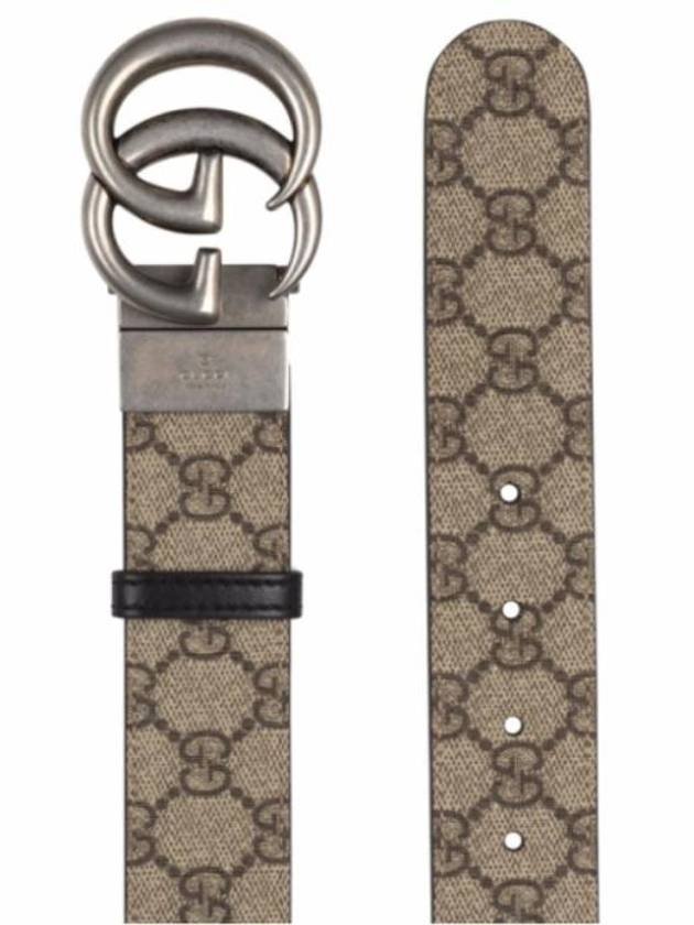 GG Marmont Reversible Leather Belt Beige - GUCCI - BALAAN 6