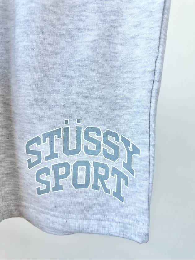 Sports Heavyweight Shorts Snow Grey - STUSSY - BALAAN 4