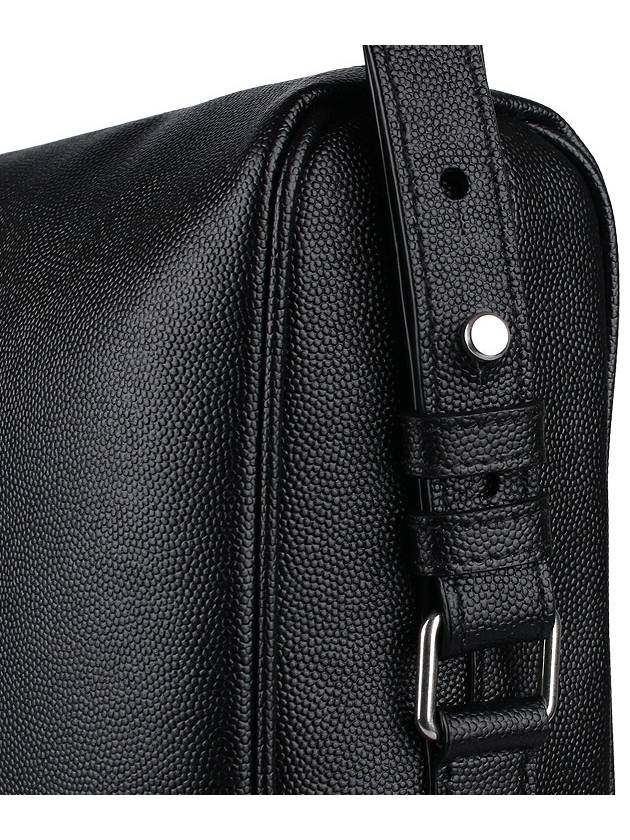 Logo Duffel Leather Brief Case Black - SAINT LAURENT - BALAAN 10