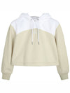 Eggshell Ck Logo Hoodie Beige - CALVIN KLEIN - BALAAN 2