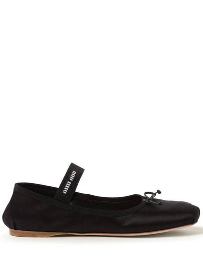 Satin Ballerinas Black - MIU MIU - BALAAN 2