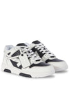 Out of Office Calfskin Low Top Sneakers Black White - OFF WHITE - BALAAN 4