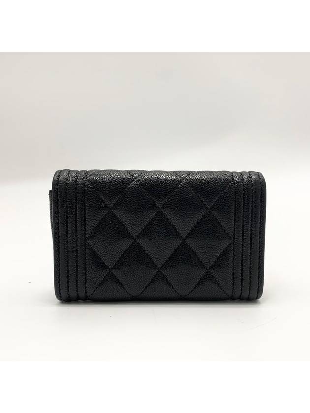 Boy Caviar Flap Card Wallet - CHANEL - BALAAN 3