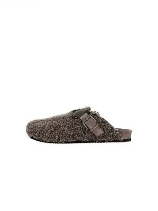 Women s Monili Strap Boucle Clog Dark Gray 271990 - BRUNELLO CUCINELLI - BALAAN 1