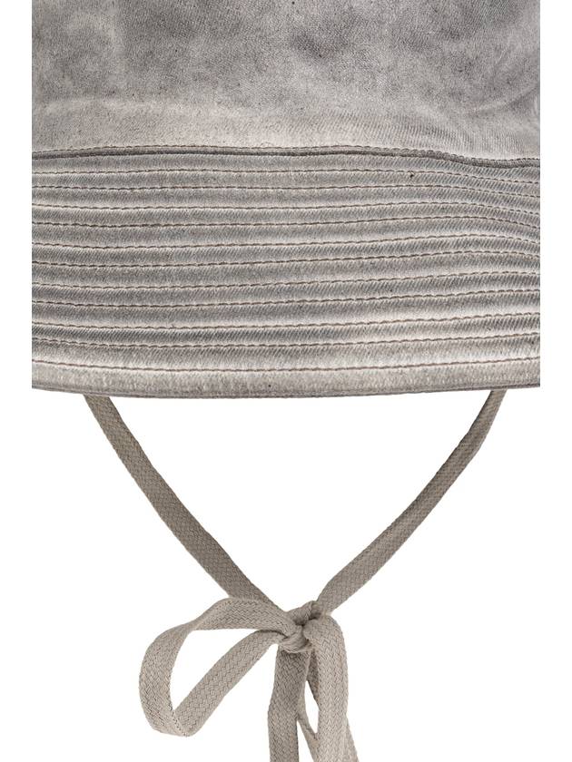 Rick Owens DRKSHDW Hat With Ties, Men's, Grey - RICK OWENS - BALAAN 4