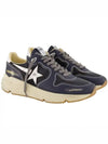 Running Sole Leather Low Top Sneakers Navy - GOLDEN GOOSE - BALAAN 2