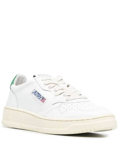 'Medalist' White Low Top Sneakers With Contrasting Heel Tab In Leather Woman - AUTRY - BALAAN 2