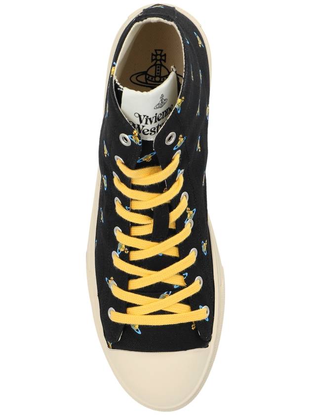 Vivienne Westwood Sneakers Plimsoll High Top, Women's, Black - VIVIENNE WESTWOOD - BALAAN 6