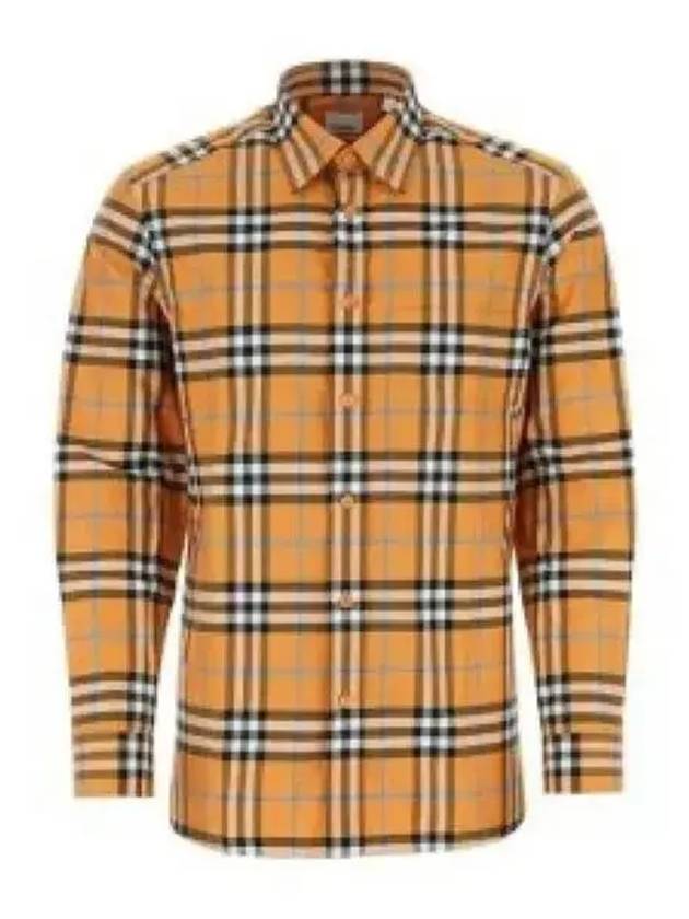 Men's Vintage Check Long Sleeve Shirt Dusty Orange - BURBERRY - BALAAN 2