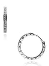 Sparkle Logo Hoop Earrings Sterling Silver - PANDORA - BALAAN 2