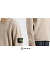 Wappen Patch Crew Neck Cotton Knit Top Grey - STONE ISLAND - BALAAN 6