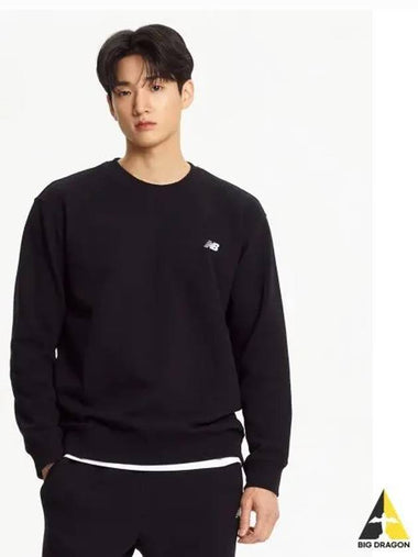 NBNCE41113 UNI ESS Classic Brushed Sweatshirt BLACK - NEW BALANCE - BALAAN 1