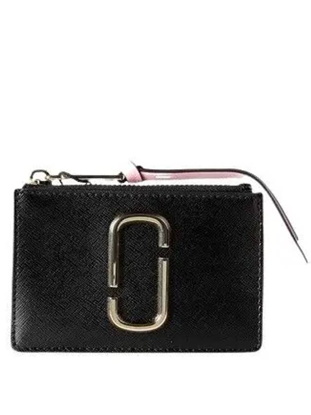 Snapshot Top Zipper Card Wallet Black - MARC JACOBS - BALAAN 1