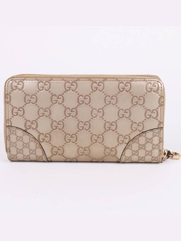 GG pattern crystal beige zipper long wallet 323397 - GUCCI - BALAAN 5