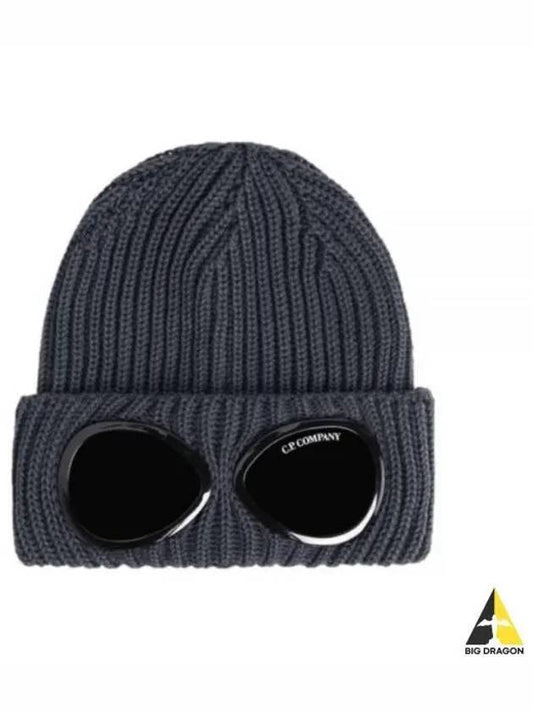 Signature GoGGles Wool Beanie Grey - CP COMPANY - BALAAN 2